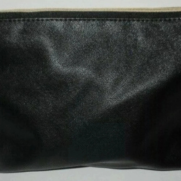 ULTA BEAUTY Makeup Bag Black Python Snake Skin Beauty Travel Clutch New - Picture 3 of 3